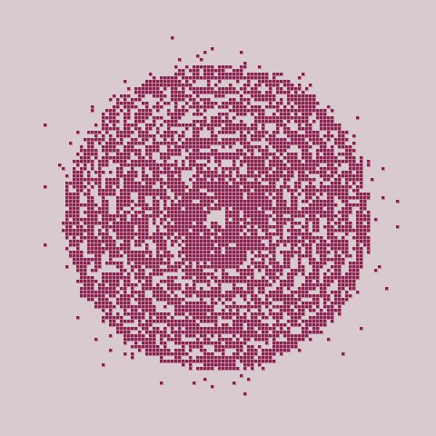 Pixel illustration of a vinyl record