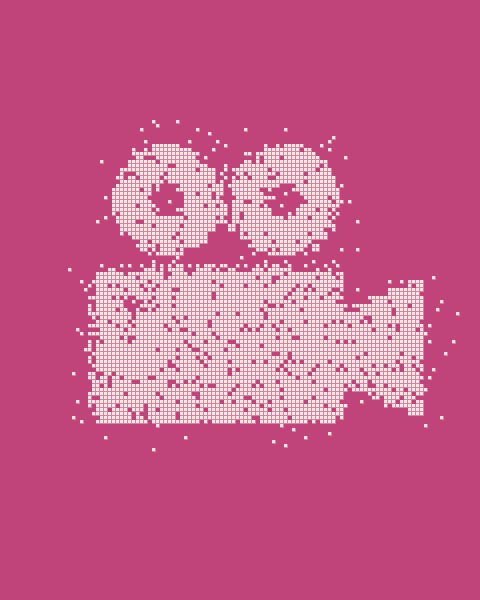 Pixel illustration of a film camera